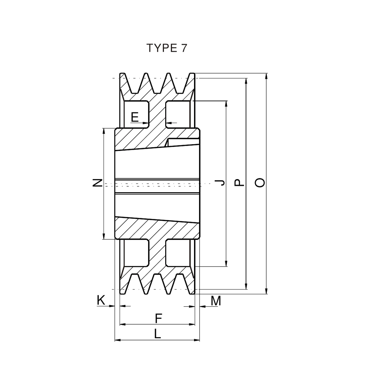 SPA 315-03 construction type 7 dimension drawing
