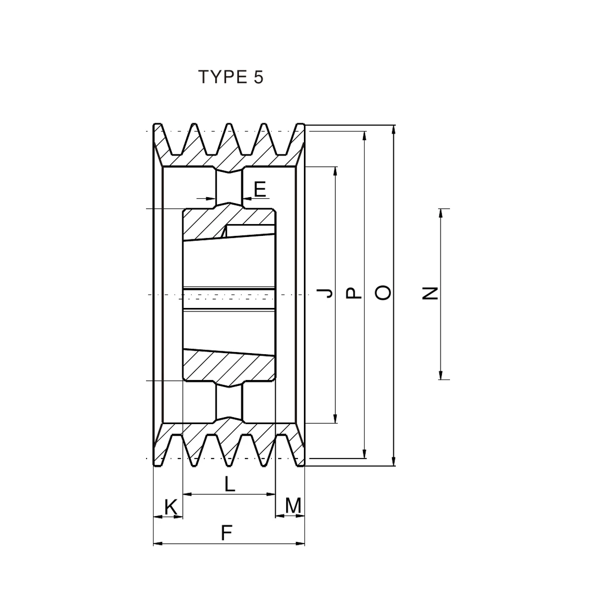 SPA 500-04 construction type 5 dimension drawing