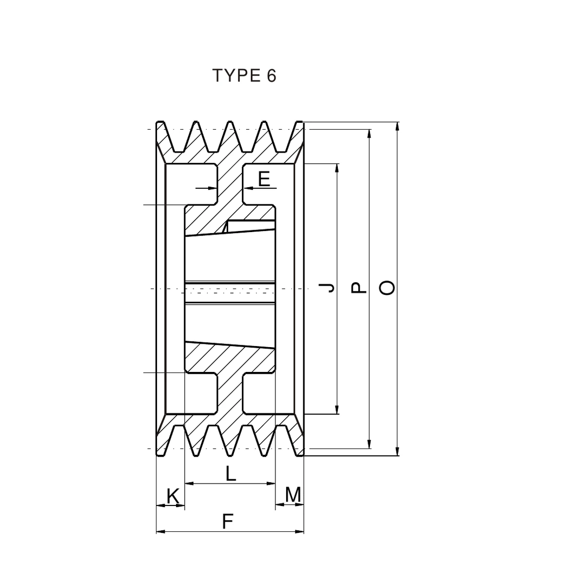 SPA 250-04 construction type 6 dimension drawing